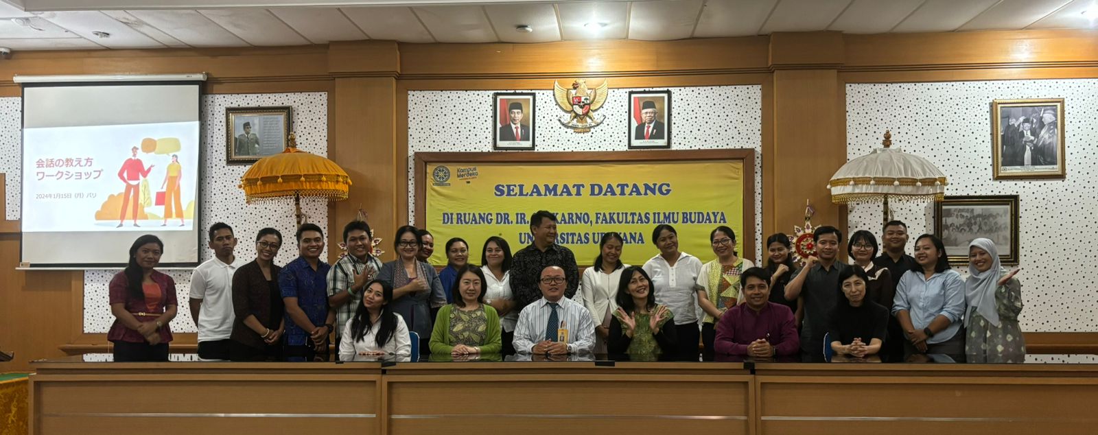 Bekerja Sama dengan ASPBJI Korwil Bali-Nusa Tenggara dan The Japan Foundation Jakarta, Prodi Sastra Jepang FIB Unud jadi Tuan Rumah Workshop Pengajaran Kaiwa
